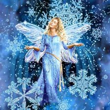 Схема вышивки «фея зимы»