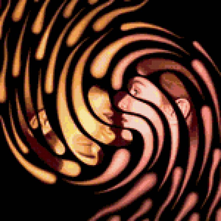 Инь-янь. - просто, подушка, узор, люди, абстракция - предпросмотр