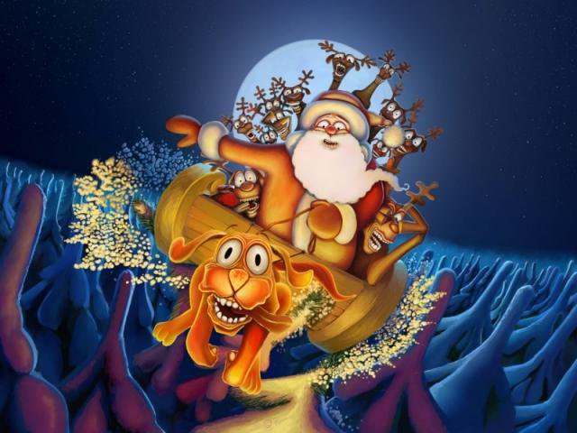 Санта - новый год, праздник - оригинал