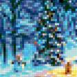 Предпросмотр схемы вышивки «Зимний пейзаж» (№342684)