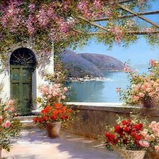 Схема вышивки «Пейзаж»