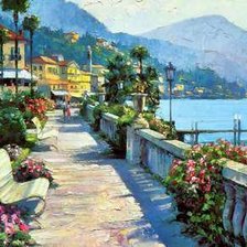 Схема вышивки «Пейзаж»