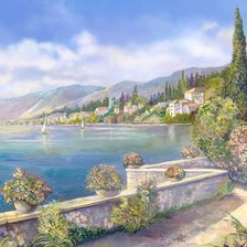 Схема вышивки «Пейзаж»