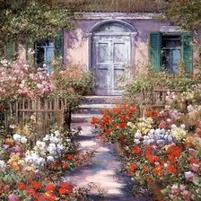 Схема вышивки «Пейзаж»