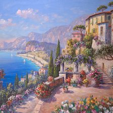 Схема вышивки «Пейзаж»