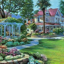 Схема вышивки «Пейзаж»