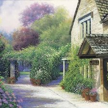 Схема вышивки «Пейзаж»