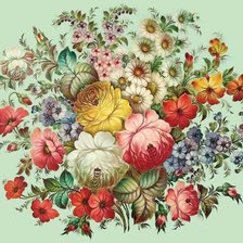 Схема вышивки «Цветы»