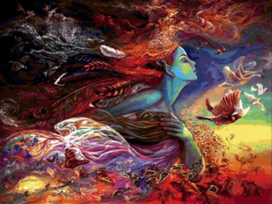 Жезефина Уоол. "Парящая бабочка" - репродукция, жезефина уолл - предпросмотр