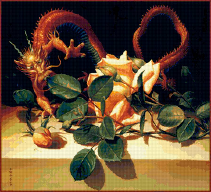 Дракон и роза - фэнтази - предпросмотр