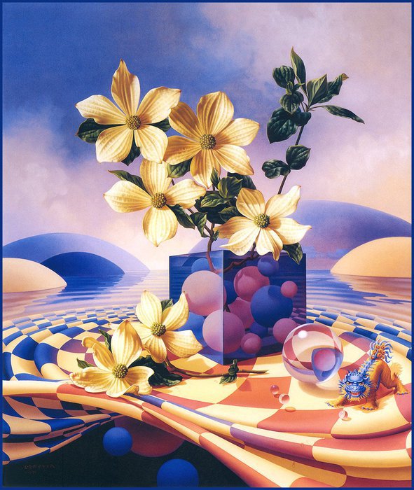 Цветочная фантазия - фэнтази - оригинал