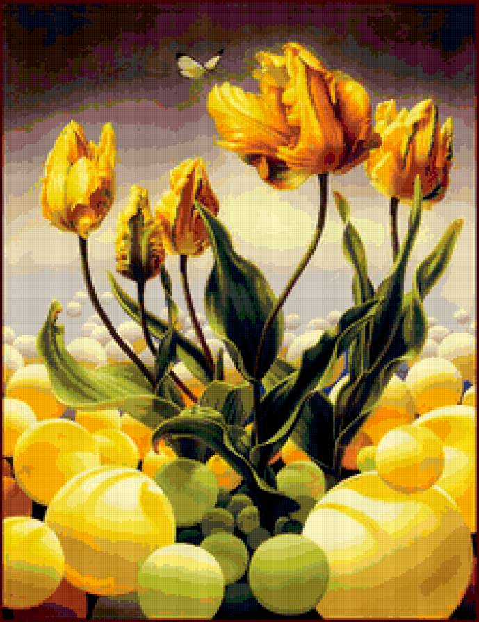 Цветочная фантазия - красота, цветы - предпросмотр