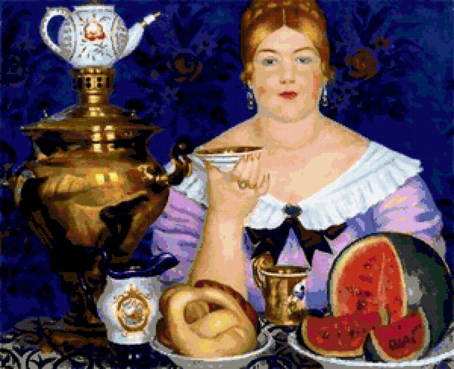 боярыня - боярыня, чаепитие, самовар - предпросмотр