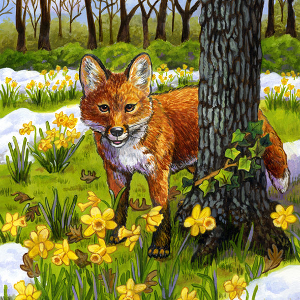 лисичка - для подушки - оригинал