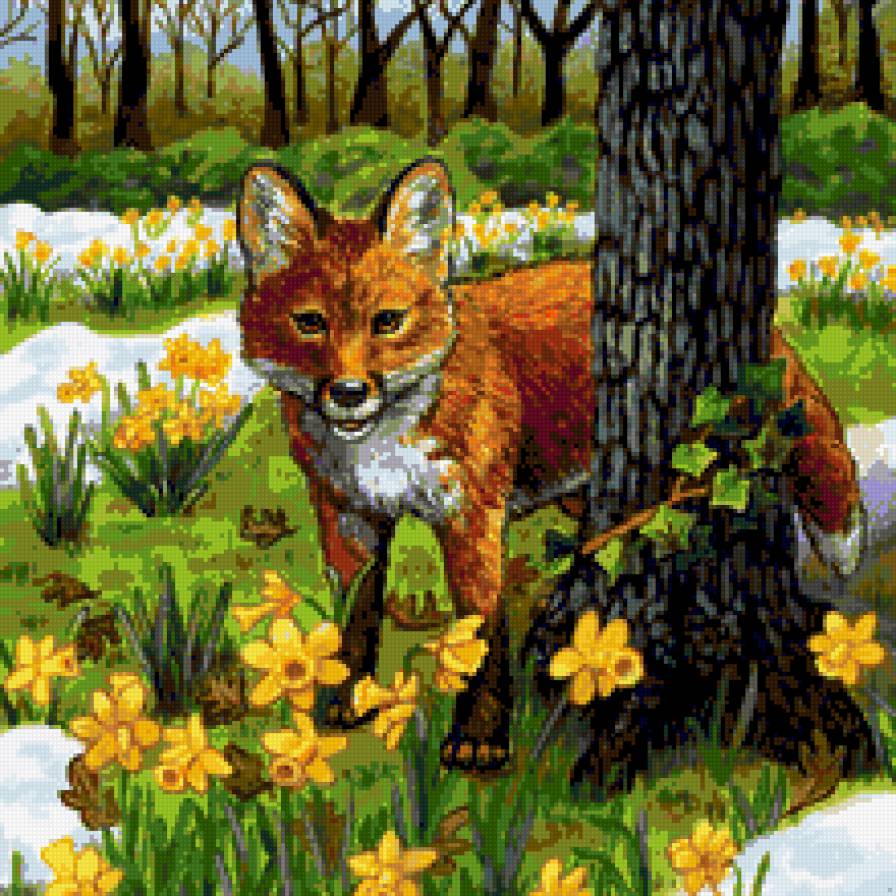 лисичка - для подушки - предпросмотр