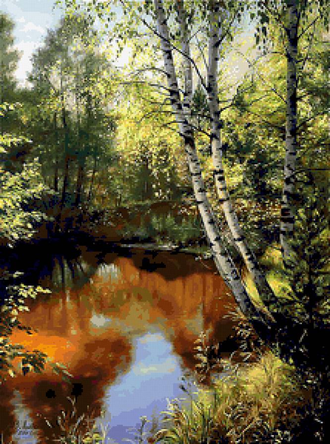 летний пейзаж - предпросмотр