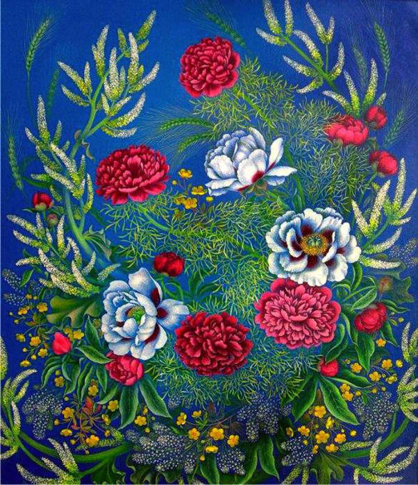 цветочное панно - оригинал