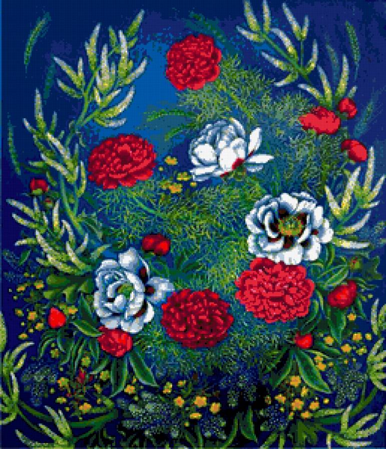 цветочное панно - предпросмотр