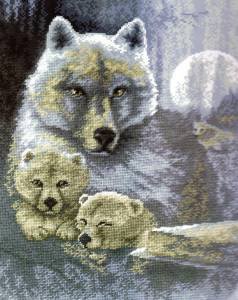 Белые волки - волки, животные - оригинал