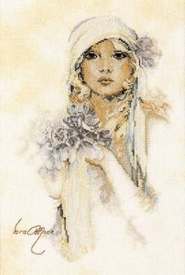 Девушка с сиренью - девушки - оригинал