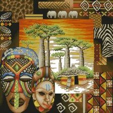 Оригинал схемы вышивки «Африканская действительность» (№344232)