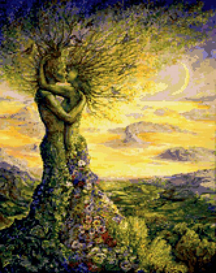 Жезефина Уолл "Дерево любви" - репродукция, жезефина уолл - предпросмотр