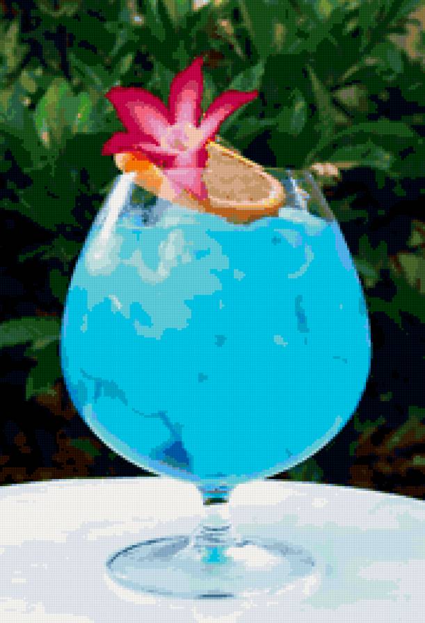 голубая лагуна - тропики, коктеель - предпросмотр