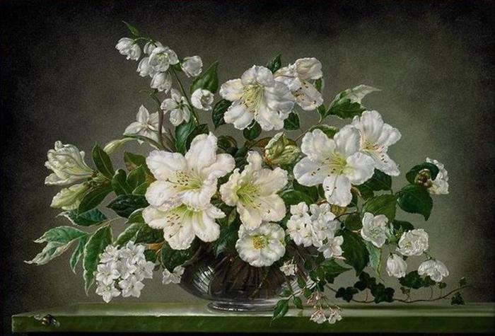 Натюрморт - цветы, натюрморт - оригинал