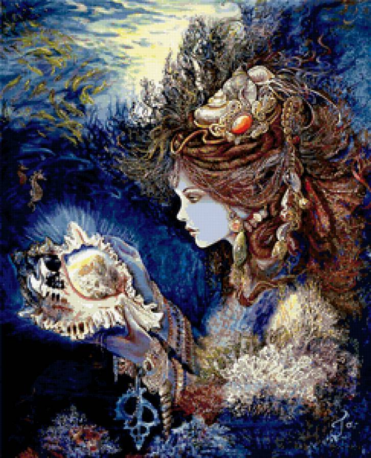 Жезефина Уолл "Раковина" - жезефина уолл, репродукция - предпросмотр