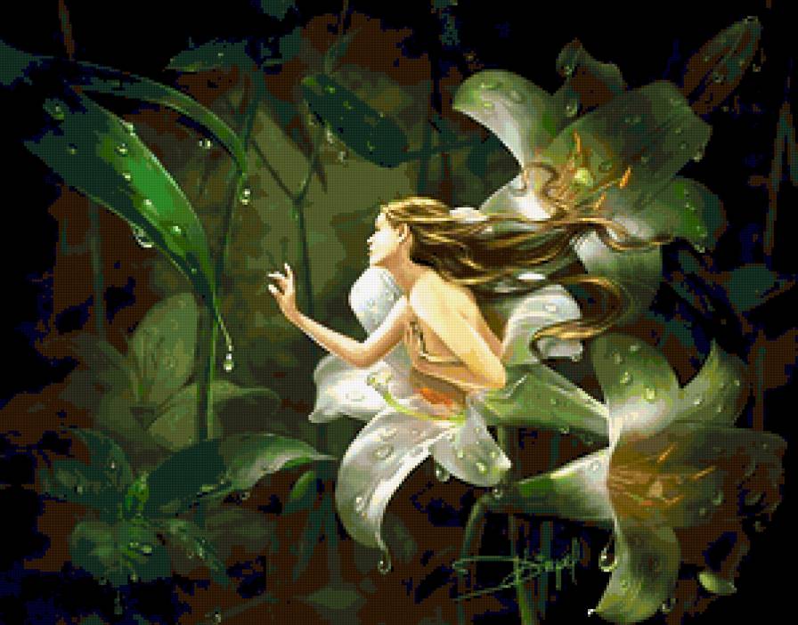 Жена цветок - жена, цветы, цветок, природа - предпросмотр