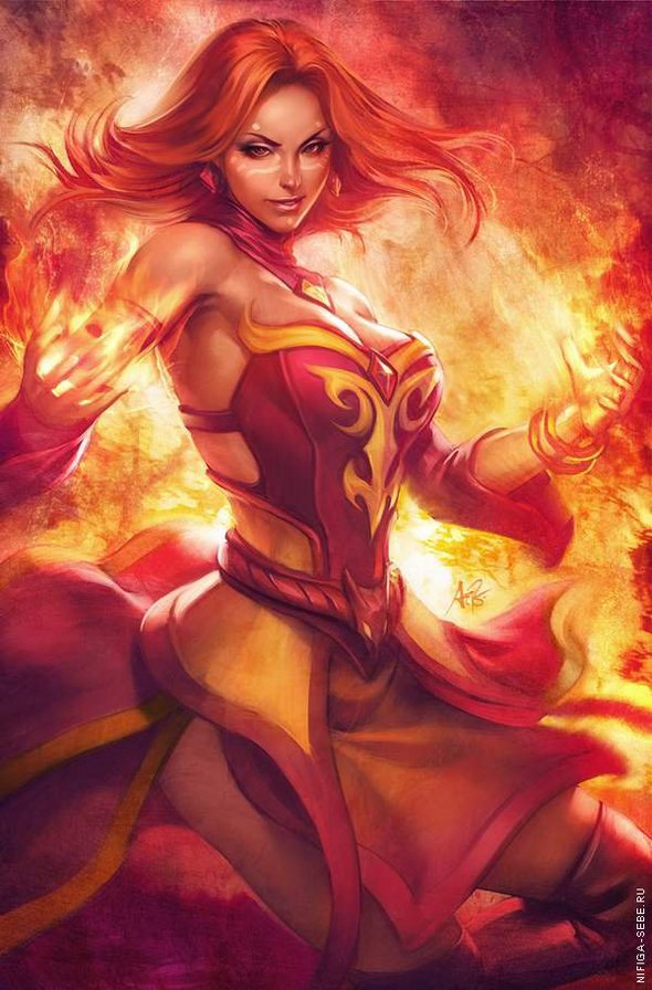 дух огня - огонь, девушка, дух огня, чары - оригинал