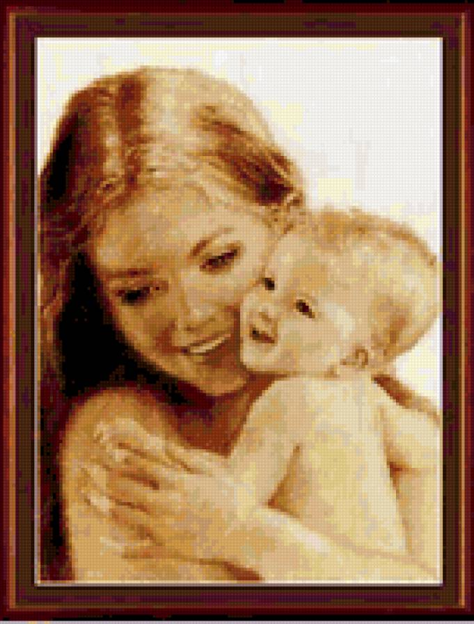 Мамина радость - женщина с ребенком - предпросмотр