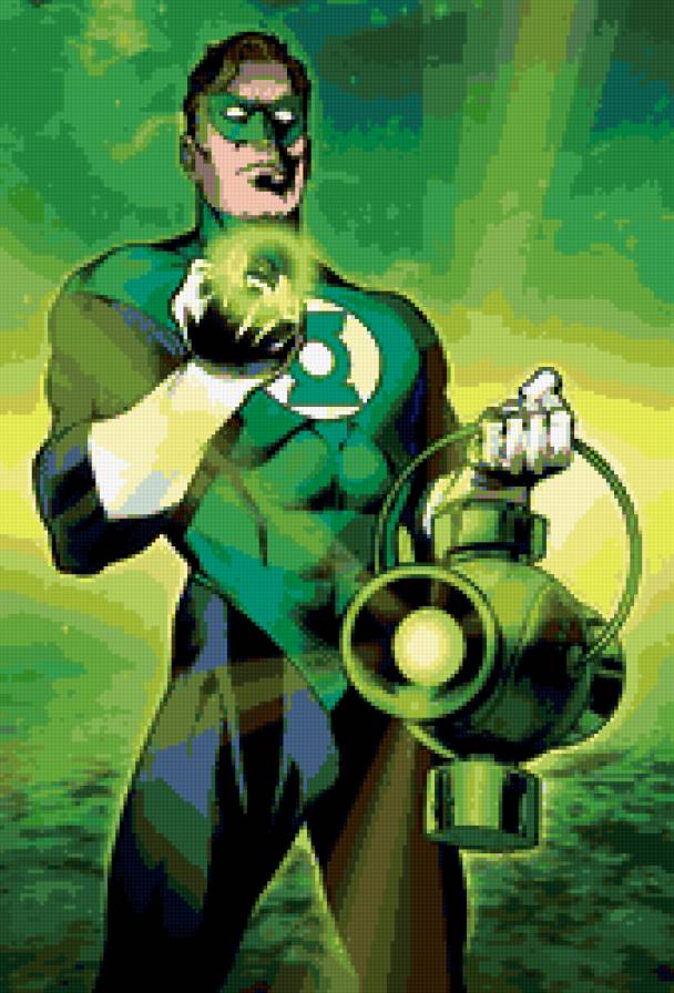 Супергерои (Зелёный Фонарь) - супергерой, комикс, фонарь - предпросмотр