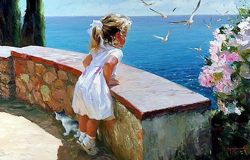 Отдых у моря - отдых, девочка, море, ребенок - оригинал