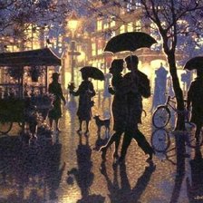 Схема вышивки «под дождем»