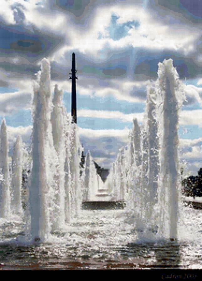 каскад фонтанов - предпросмотр