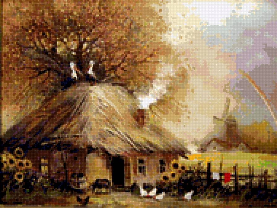 Хатка - домик, деревня - предпросмотр