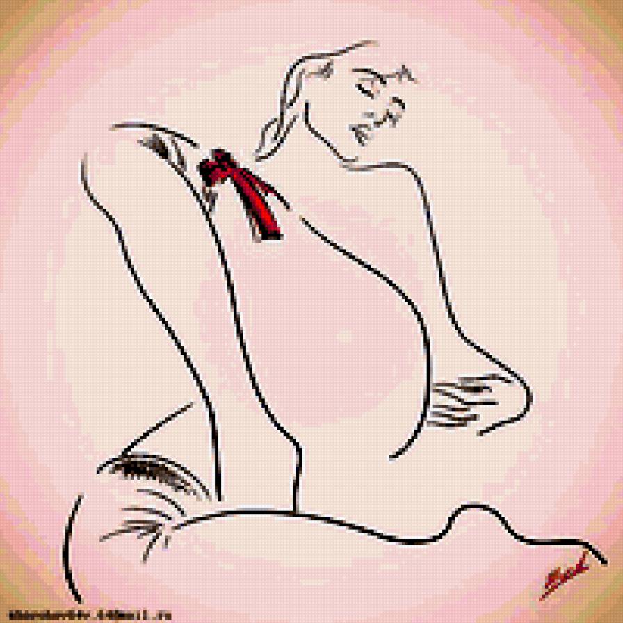 Девушка - девушка, силуэт - предпросмотр