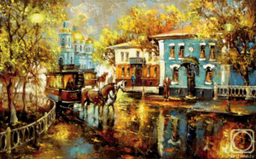 Первый трамвай - старая москва, трамвай, улица, лошади - предпросмотр