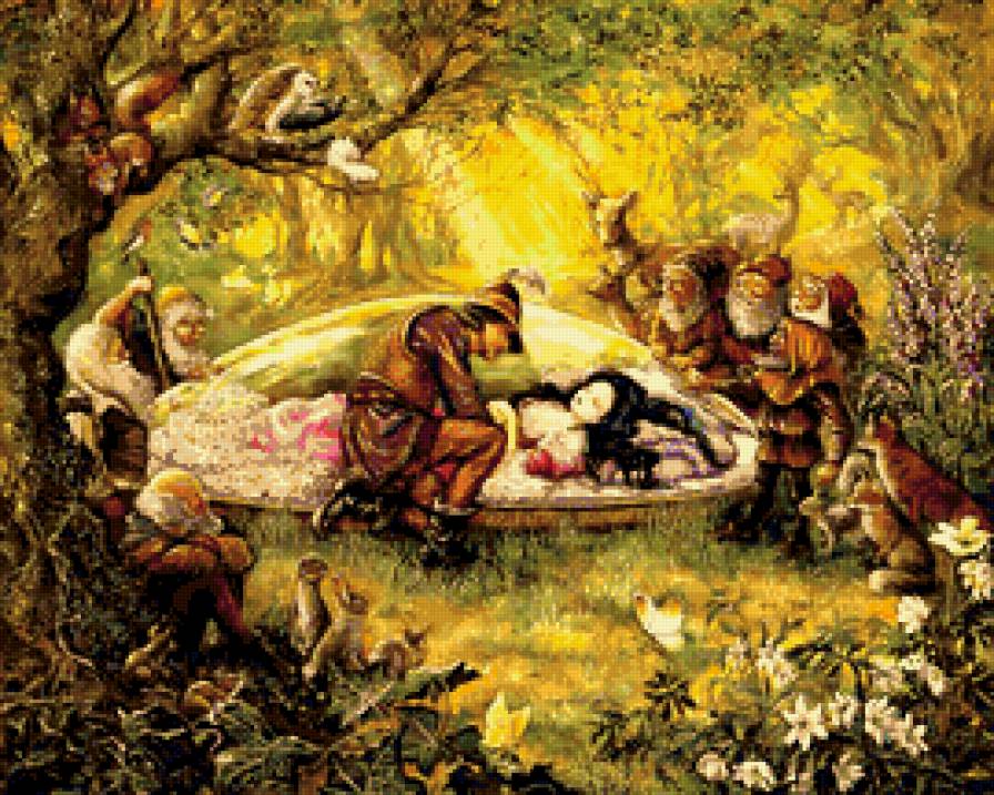 Жезефина Уолл "Белоснежка" - жезефина уолл, репродукция - предпросмотр