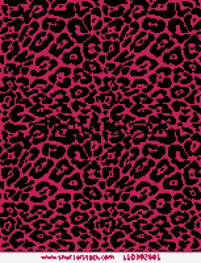Леопард в розовом - орнамент, лепард - предпросмотр