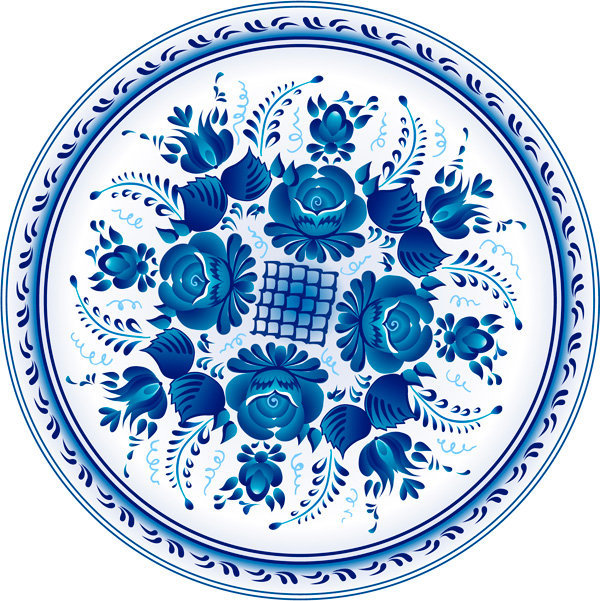 Рксские помыслы - гжель - оригинал