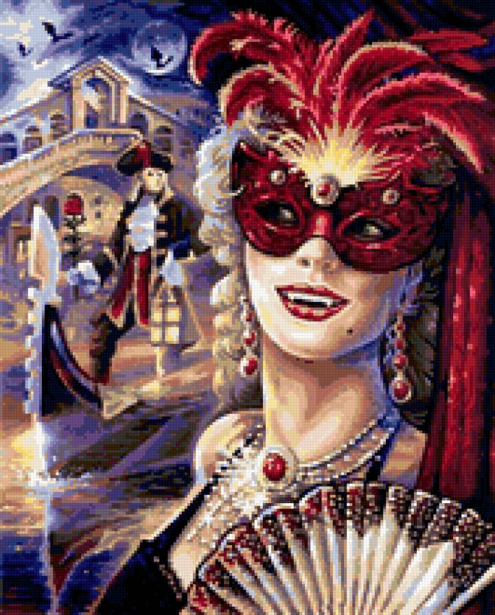 карнавал в венеции - маска, венеция, карнавал - предпросмотр