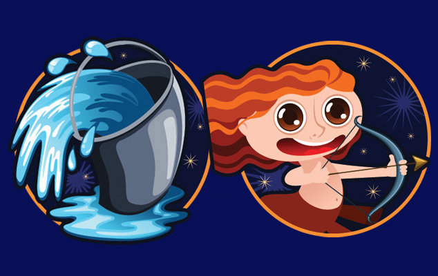 водолей и стрелец - водолей, стрелец, гороскоп - оригинал