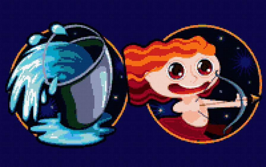 водолей и стрелец - стрелец, гороскоп, водолей - предпросмотр