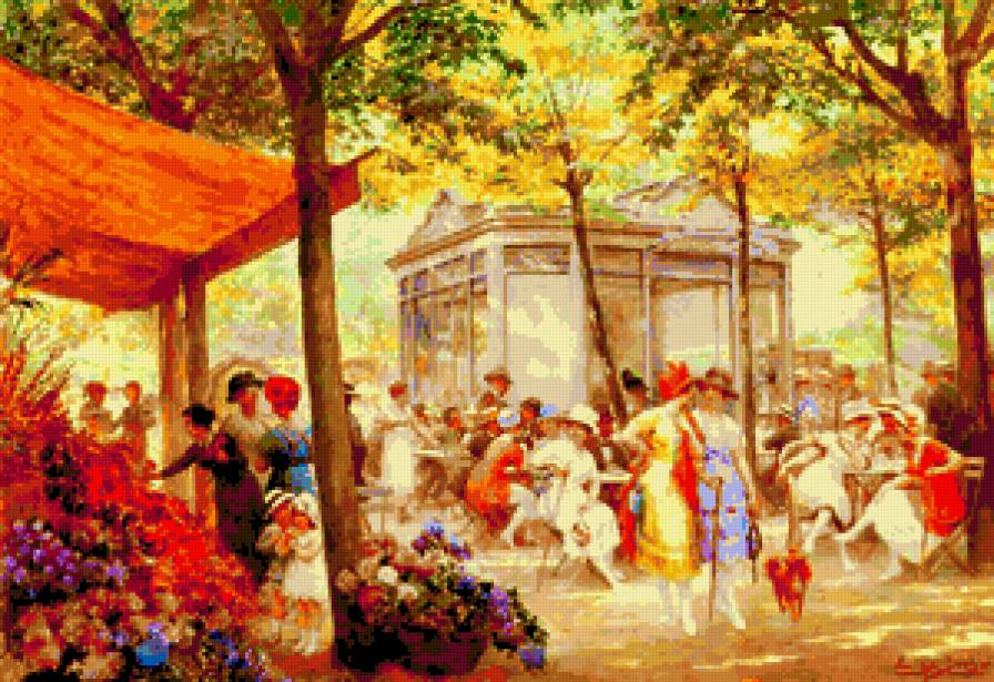 воскресный отдых в парке - пейзаж - предпросмотр