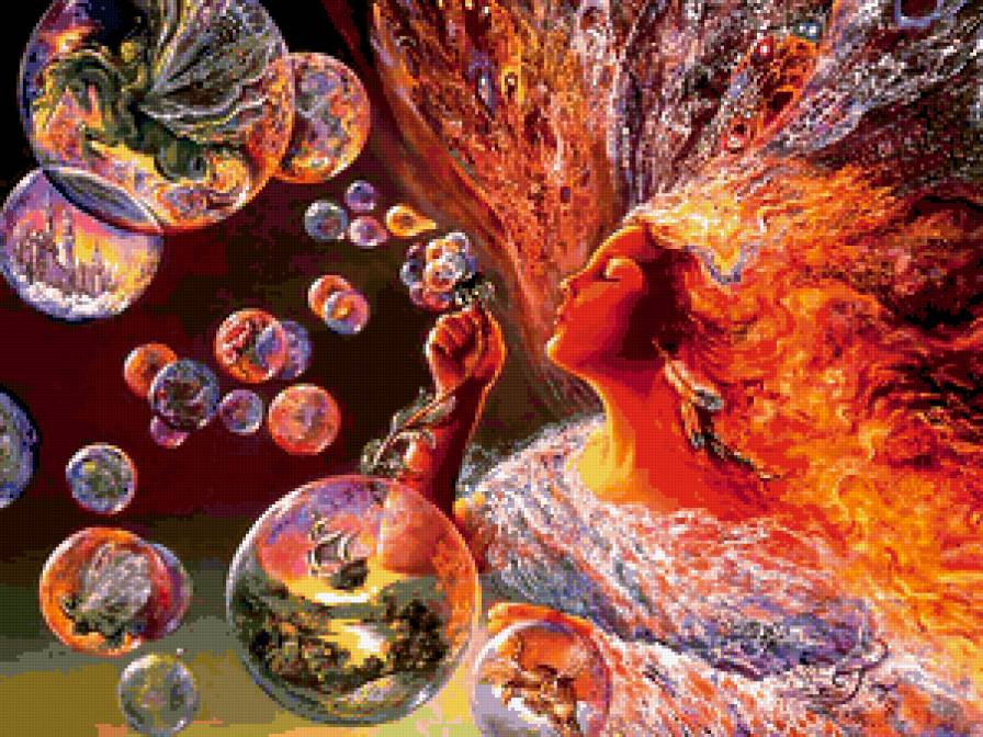 Жезефина Уолл "Мыльные пузыри" - жезефина уолл, репродукция - предпросмотр