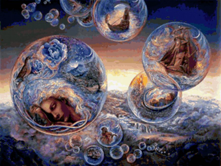 Жезефина Уолл "Мыльные пузыри" - жезефина уолл, репродукция - предпросмотр