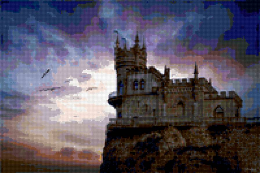 Ласточкино гнездо - дворец, замок, природа, пейзаж, крым - предпросмотр