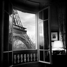 Схема вышивки «Окно в Париж»